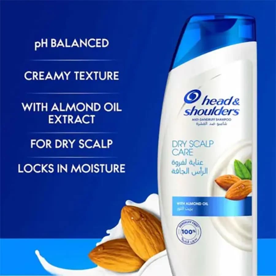 شامپو ضد شوره عصاره بادام Dry Scalp Care هد اند شولدرز 400ml — تصویر ۷