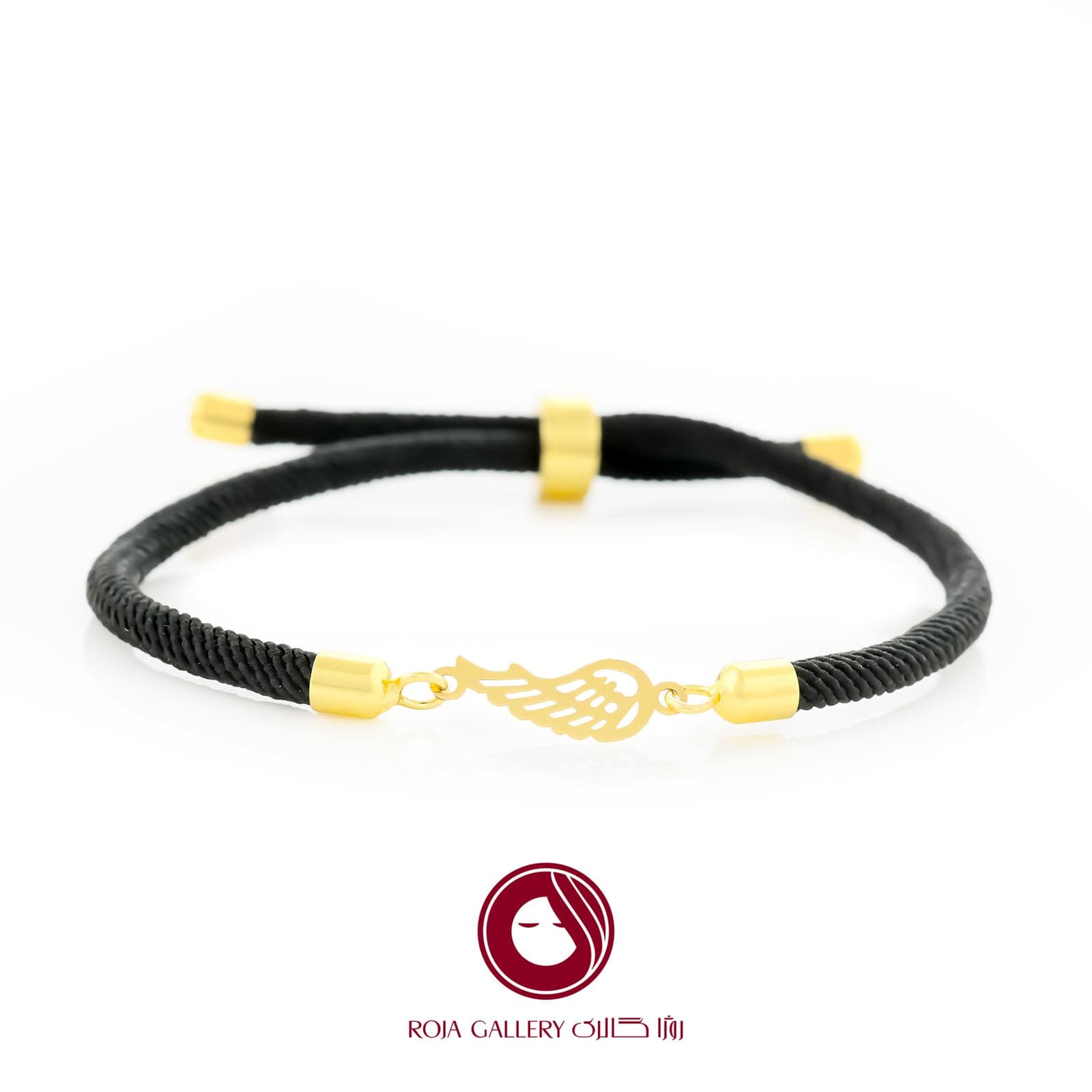 دستبند بند و طلا طرح بال – کد CB – 81252