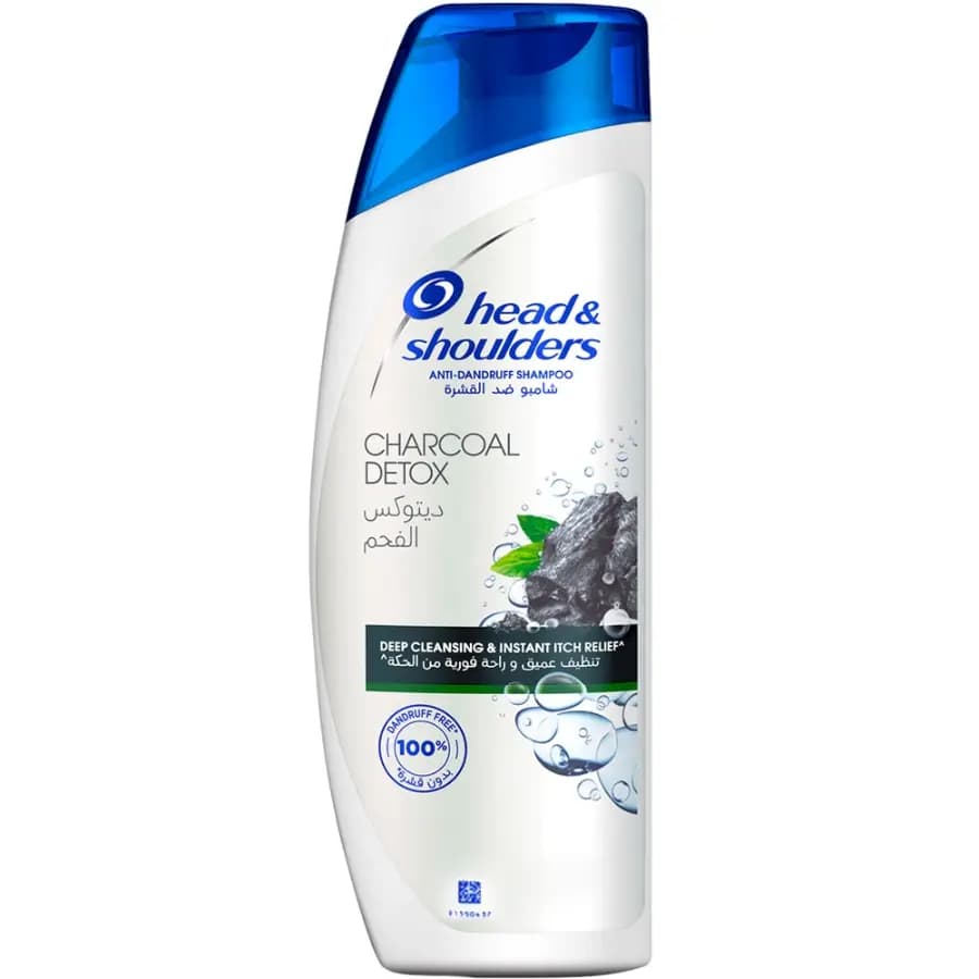 شامپو ضد شوره عصاره زغال Detox هد اند شولدرز 400ml — تصویر ۴