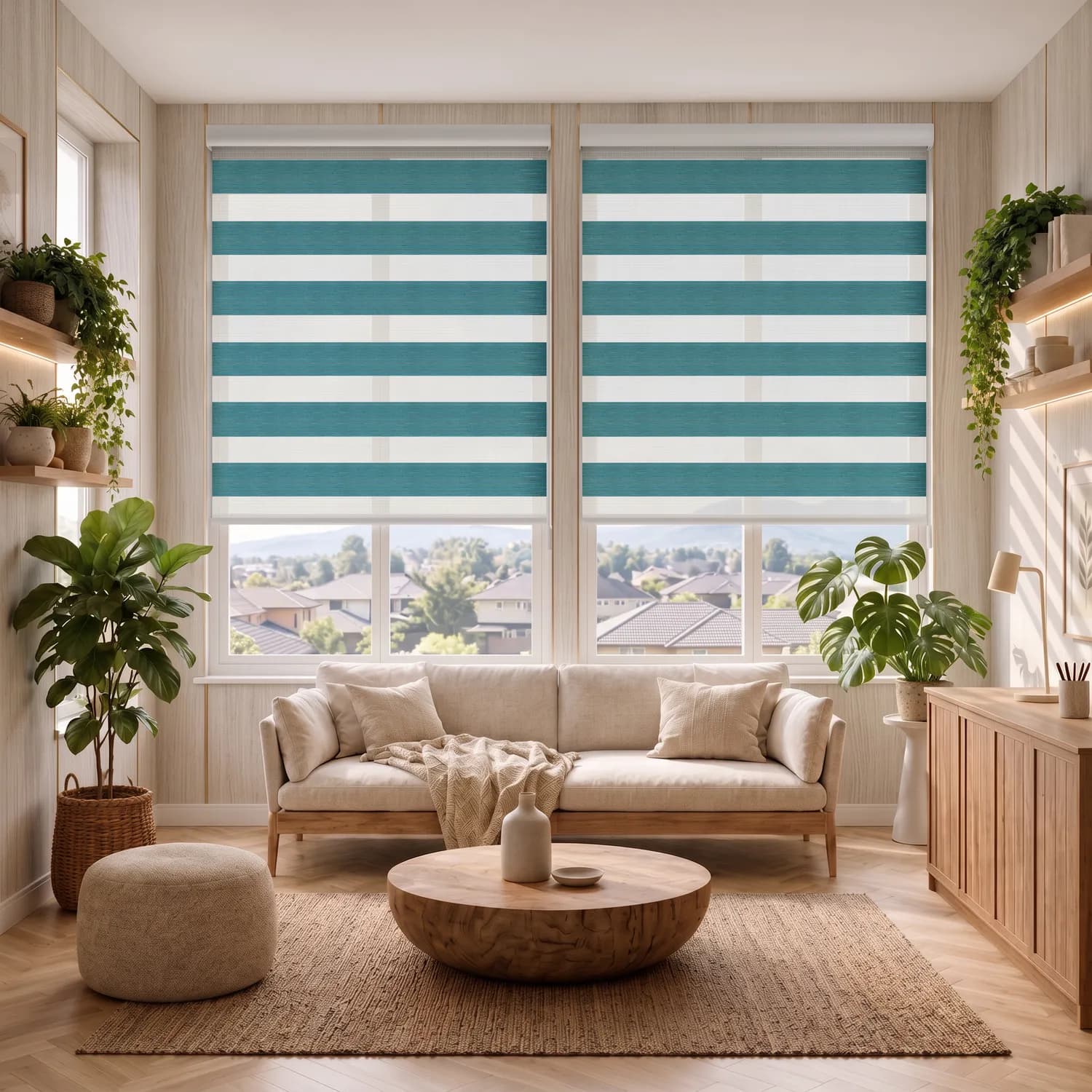پرده زبرا خطی سبز کله قازی — تصویر ۱۲