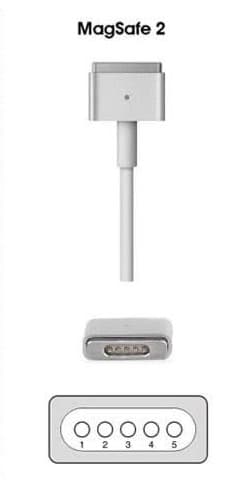 شارژر مک بوک 85W MagSafe 2 Power Adapter آداپتور برق اپل — تصویر ۳