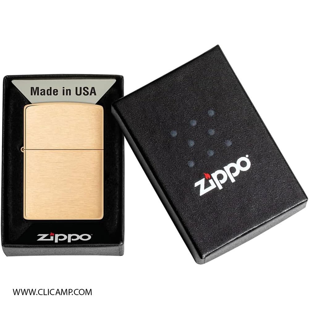 فندک زیپو / ZIPPO – مدل 204B / طلایی — تصویر ۴