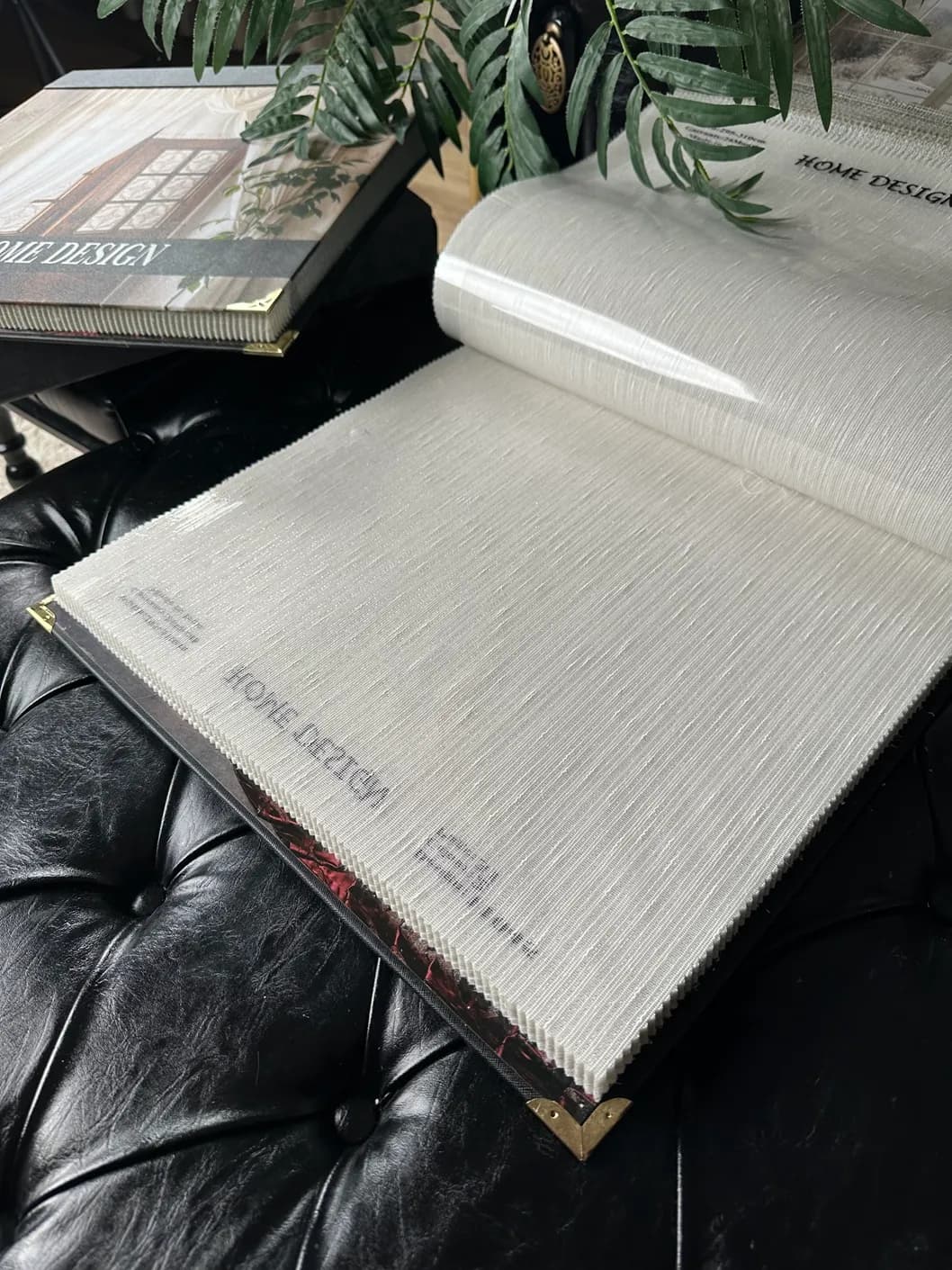 پرده تور ساده افکت دار بارانی بژ — تصویر ۶