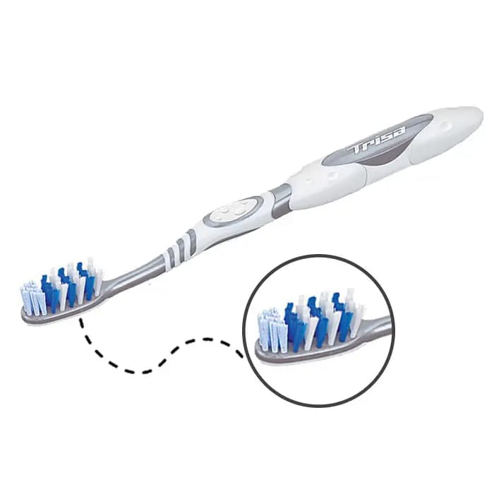 مسواک با برس متوسط Extra Pro White تریزا — تصویر ۳