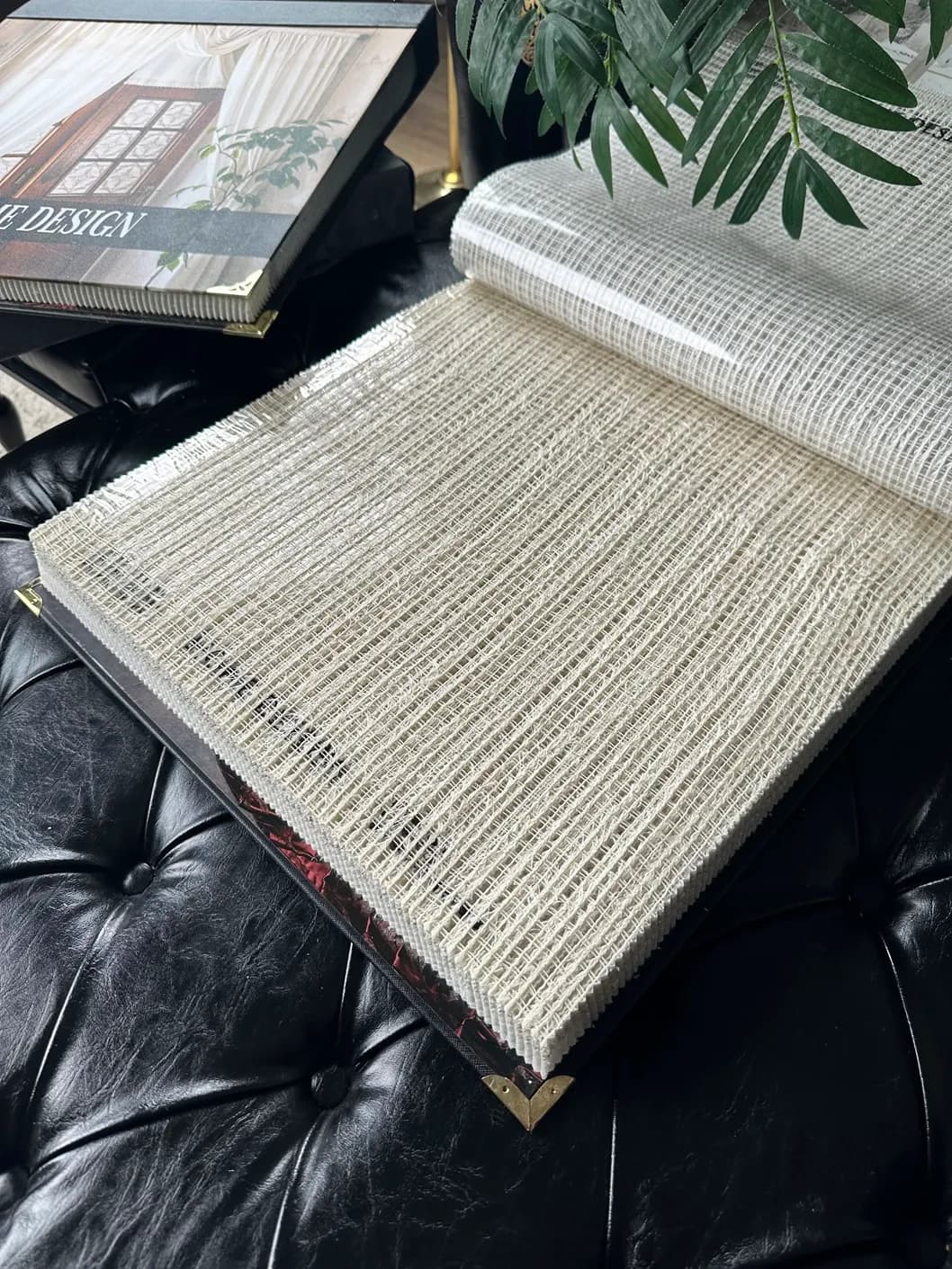 پرده تور پرز دار بژ (مناسب دکوراسیون اسپرت)