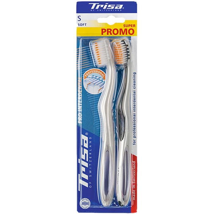 پک دو عددی مسواک Pro Interdental با برس نرم تریزا — تصویر ۲