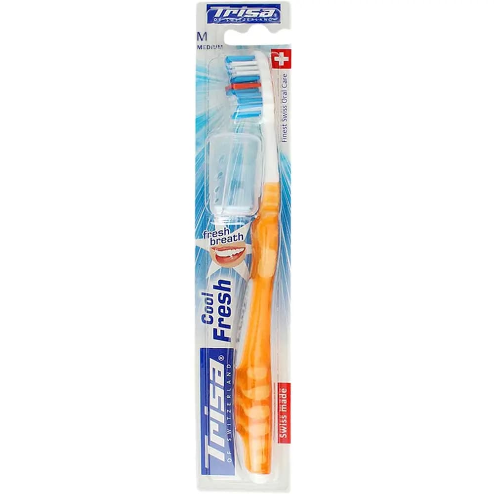 مسواک با برس متوسط همراه با درپوش Cool Fresh تریزا — تصویر ۴