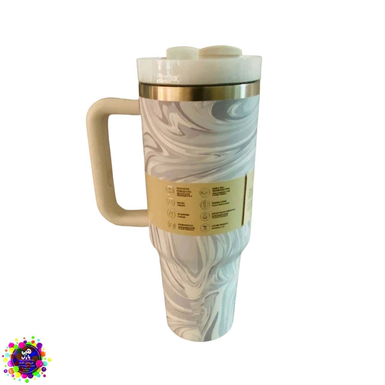 ماگ استنلی ماربل خاکستری | Stanley Marble Tumbler — تصویر ۸