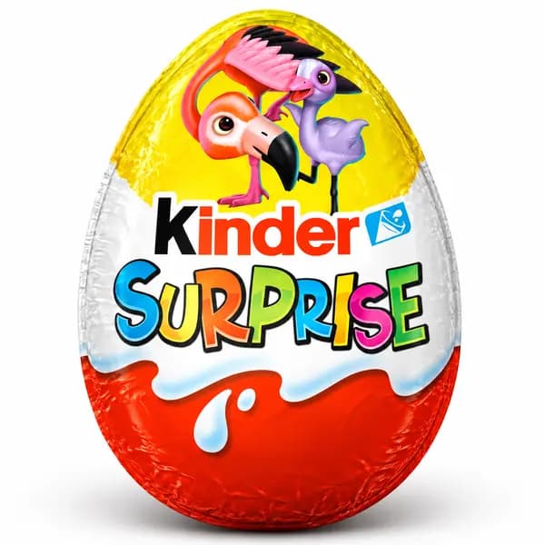 تخم مرغ شانسی کیندر سورپرایز Kinder Surprise طرح پرندگان با شکلات شیری و جایزه