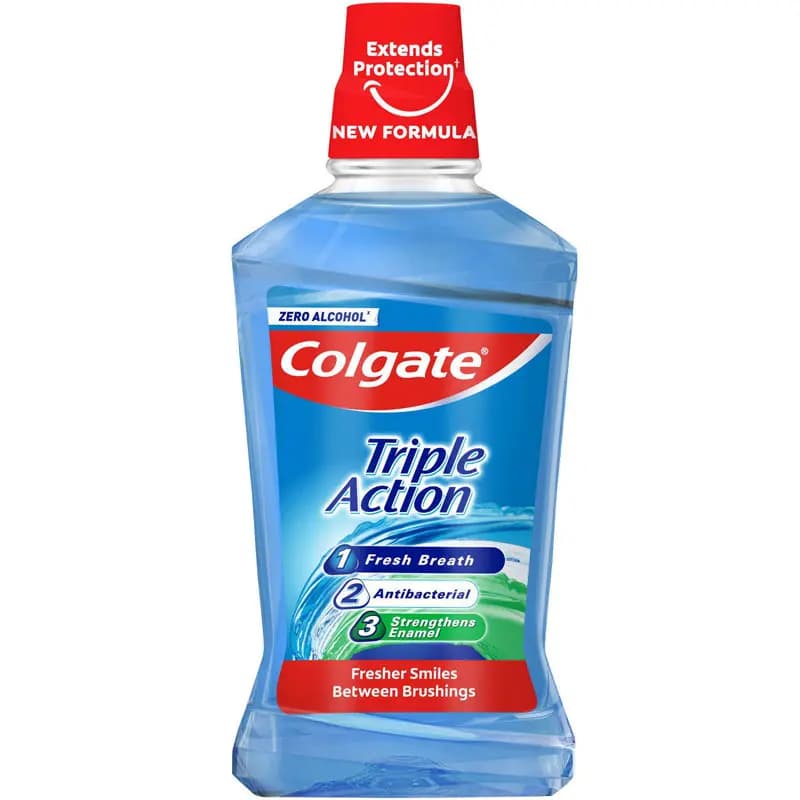 دهانشویه سه کاره Triple Action کلگیت 500ml — تصویر ۵