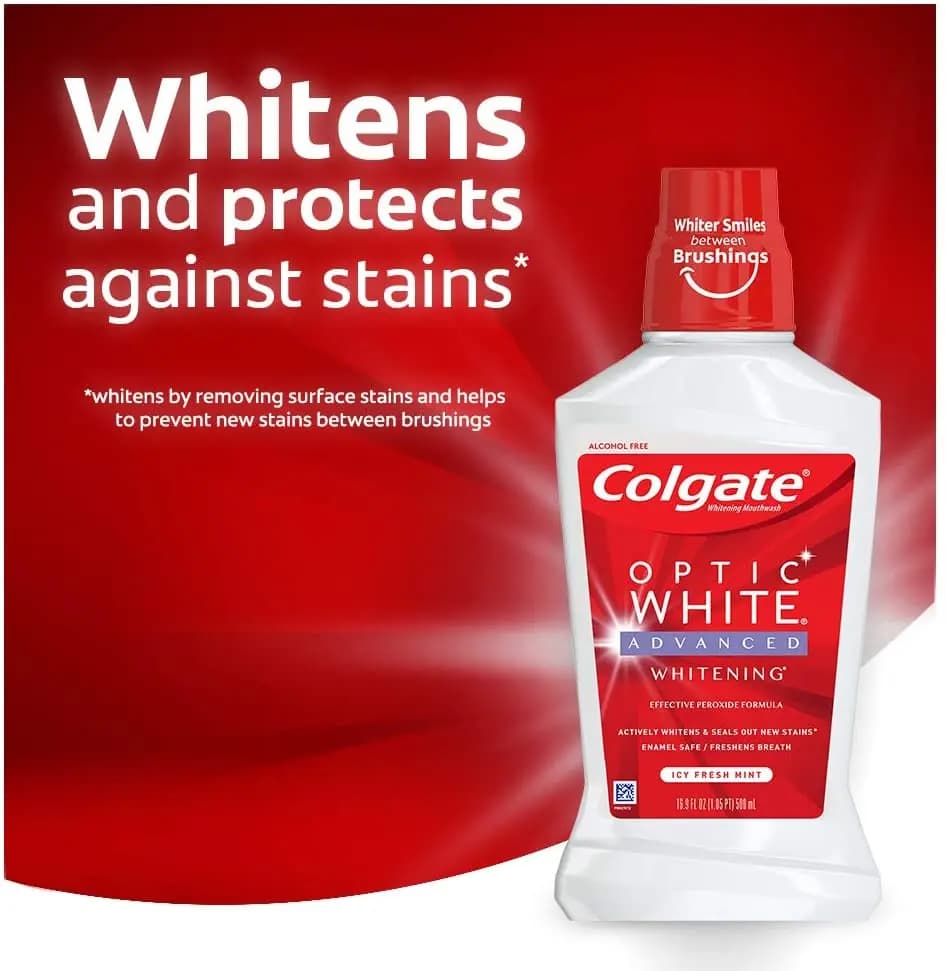 دهانشویه Optic White کلگیت — تصویر ۴