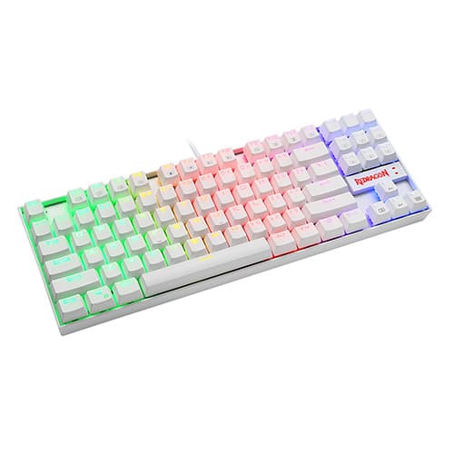 کیبورد مخصوص بازی رد دراگون مدل KUMARA – K552 WHITE RGB — تصویر ۲
