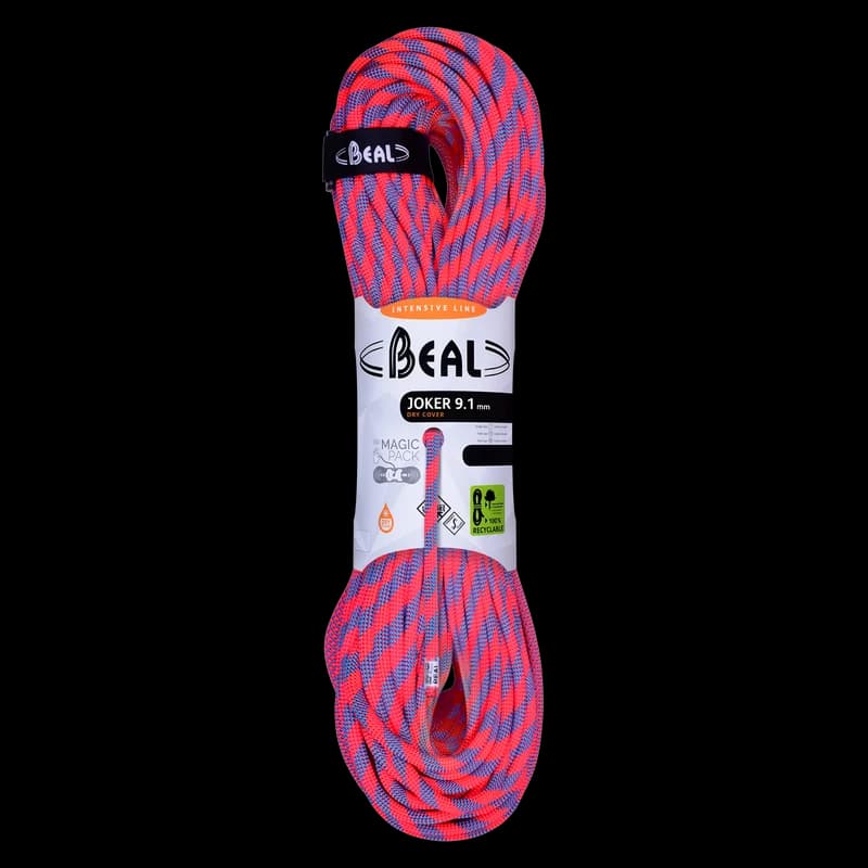 طناب دینامیک ضد آب 9.1 میلیمتر Beal JOKER 9.1 UNICORE-DRY COVER — تصویر ۲