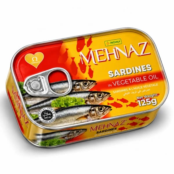 کنسرو ماهی ساردین در روغن گیاهی اندونزیای – 125 گرم — تصویر ۳
