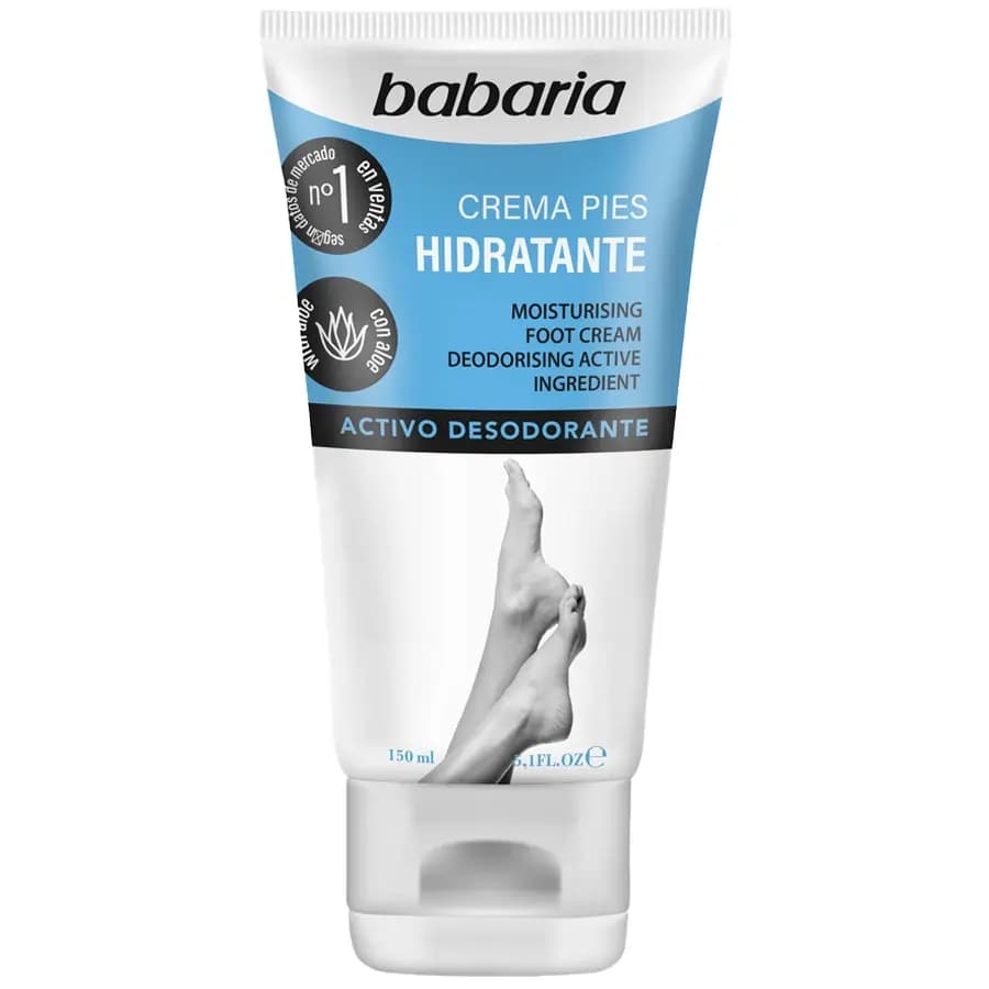کرم دئودورانت و آبرسان پا عصاره آلوئه ورا باباریا 150ml