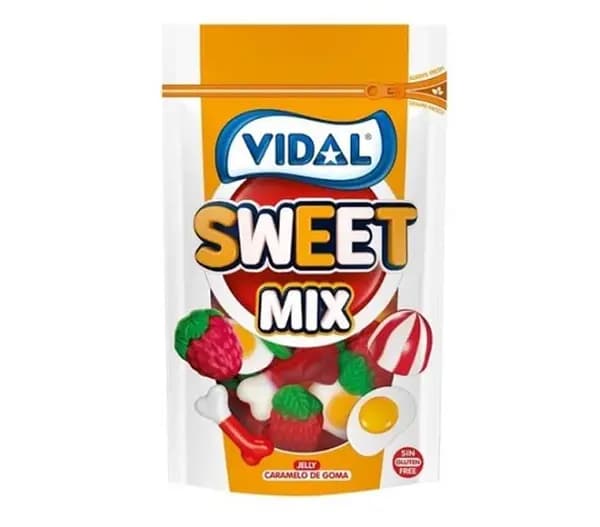 پاستیل مخلوط ویدال Sweet Mix بدون گلوتن 180 گرم — تصویر ۲