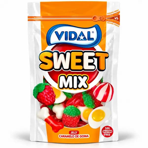 پاستیل مخلوط ویدال Sweet Mix بدون گلوتن 180 گرم — تصویر ۳
