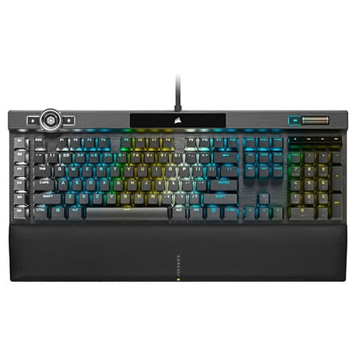 کیبورد مخصوص بازی کورسیر مدل K100 RGB optical-mechanical — تصویر ۴