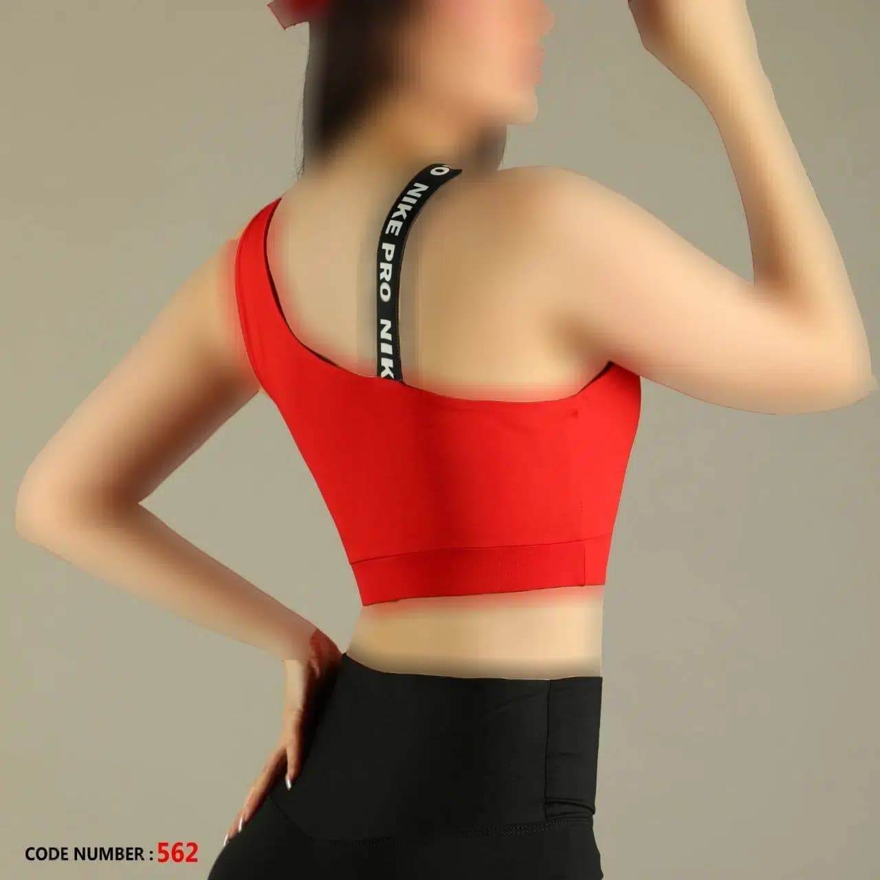 نیم تنه ورزشی زنانه بند نوشته نایک پرو کد562 — تصویر ۳
