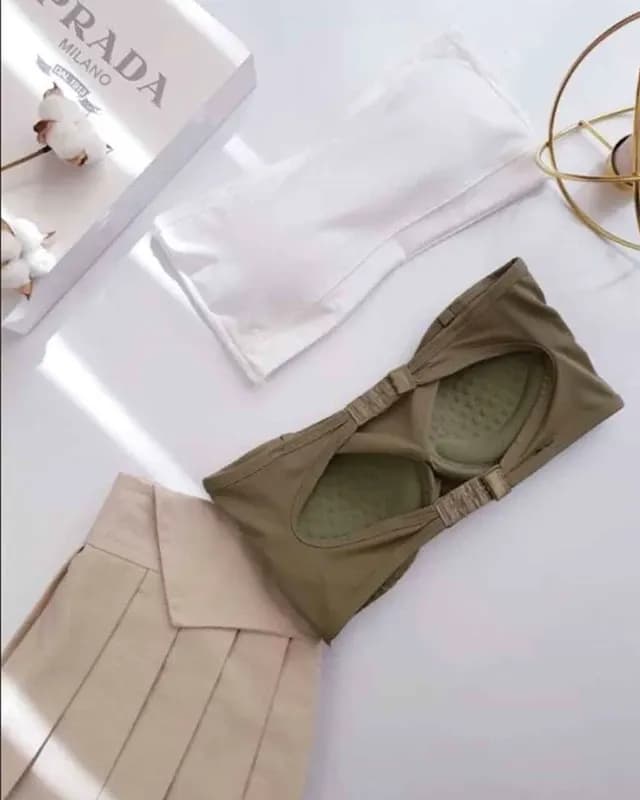 نیم تنه دکلته ورزشی دخترانه قزن دار کد 566 — تصویر ۴