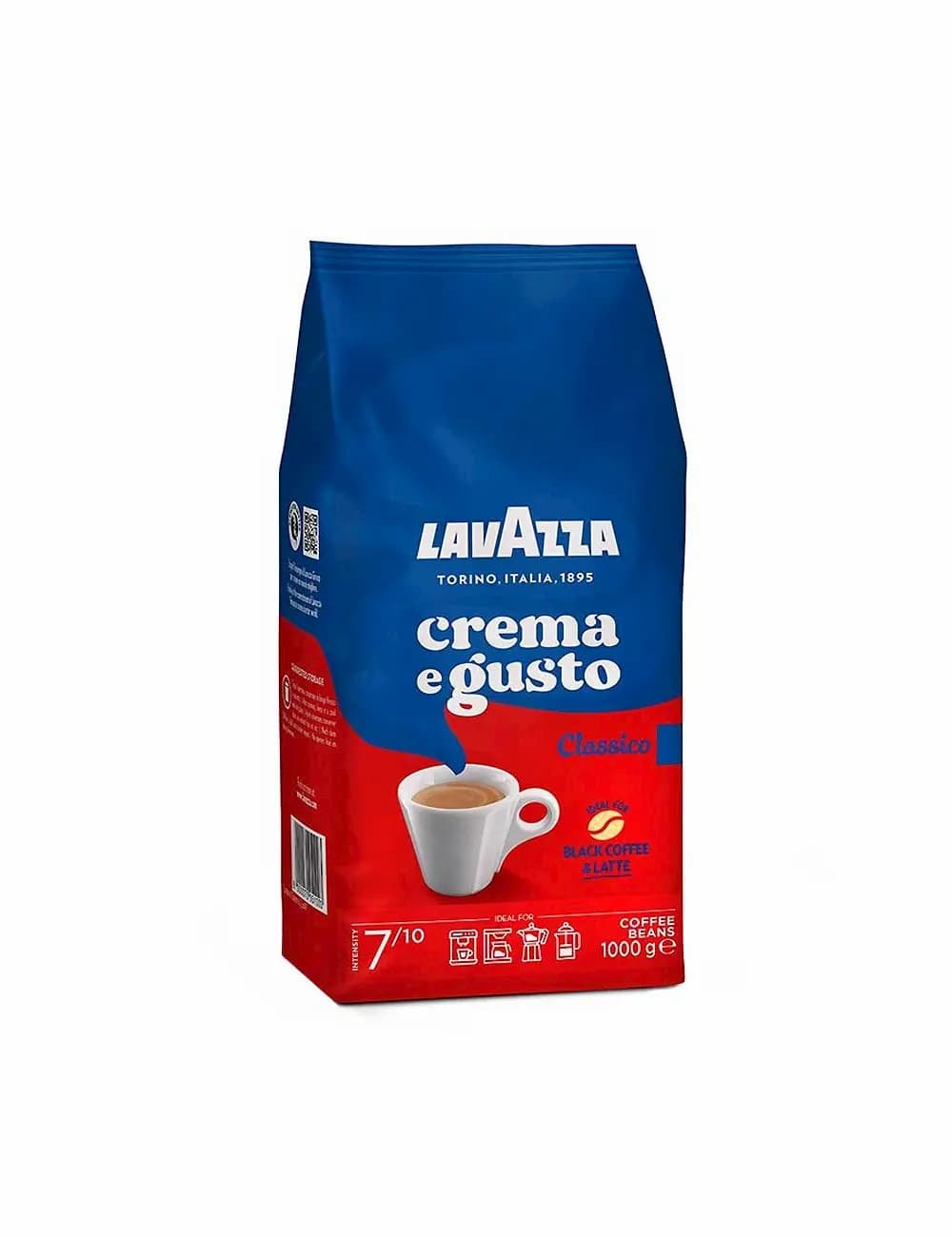 دانه قهوه لاوازا مدل Crema e Gusto Classico (1کیلوگرم)