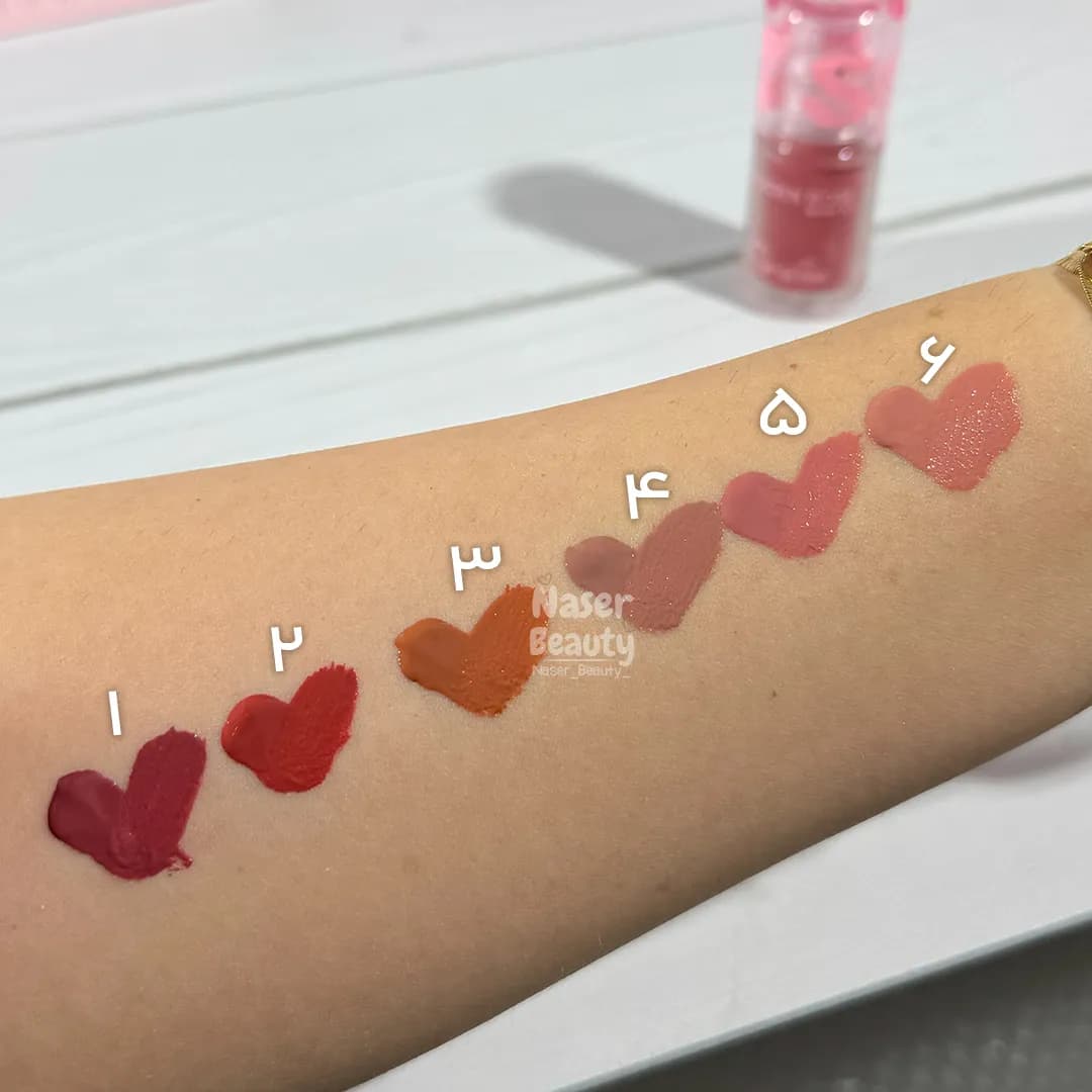 لیپ گلاس قلبی Qoiden Rose Make Up — تصویر ۲