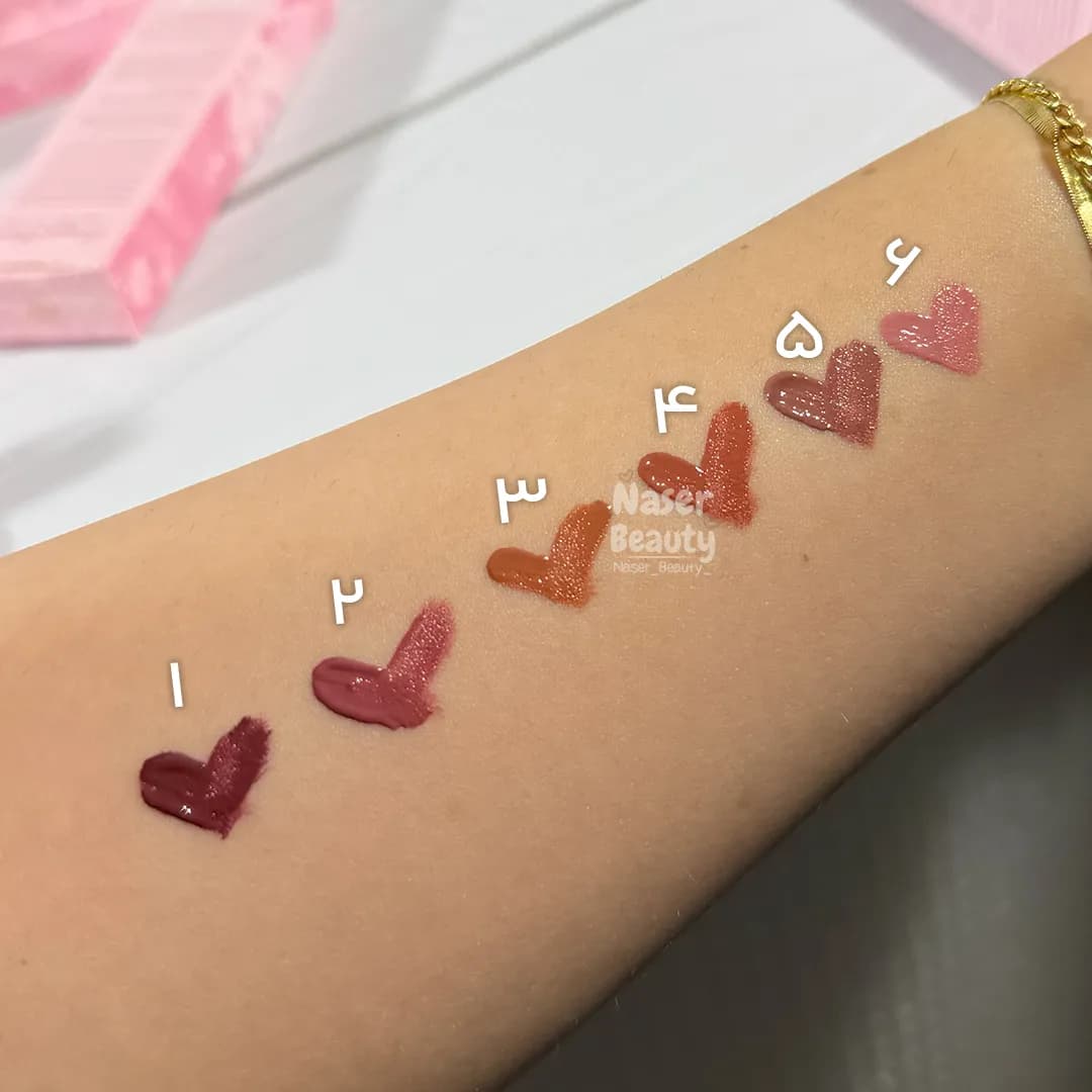 رژ لب مایع قلبی Qoiden Rose — تصویر ۸