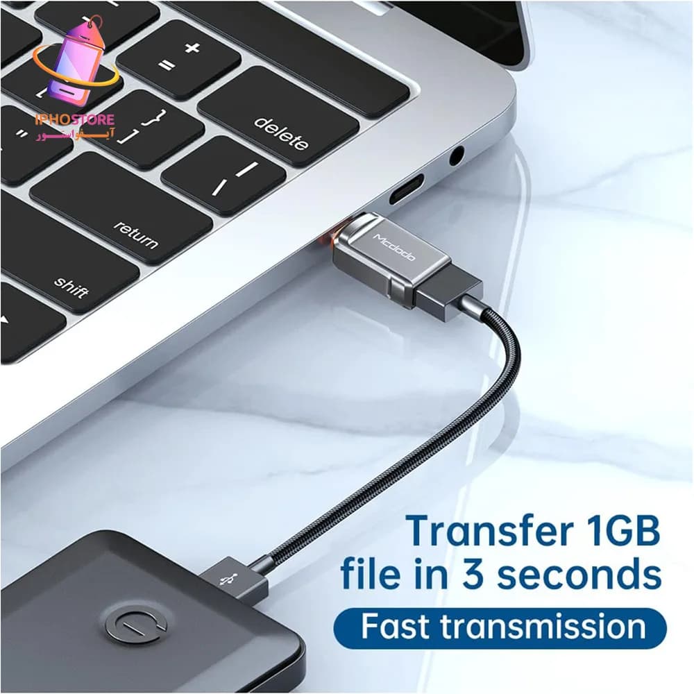 تبدیل تایپ سی به USB3.0 مک دودو — تصویر ۷