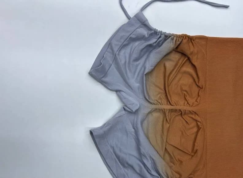 شورتک ورزشی زنانه بغل گت دار آمبره گرم بالا — تصویر ۶