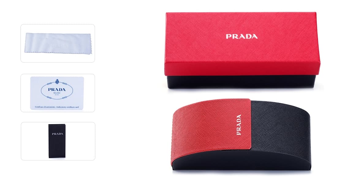 کیس عینک Prada Red