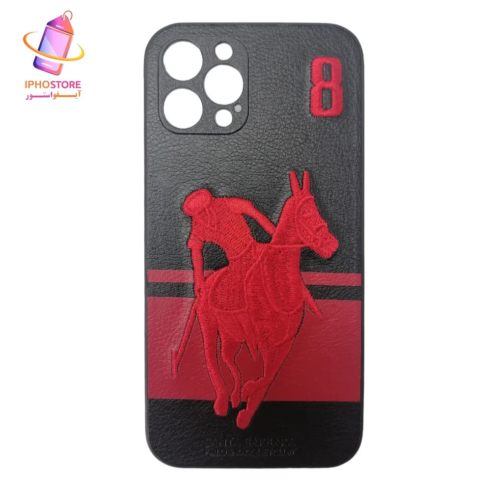 قاب پولو آیفون 12/12پرو/12پرومکس Polo | مشکی قرمز