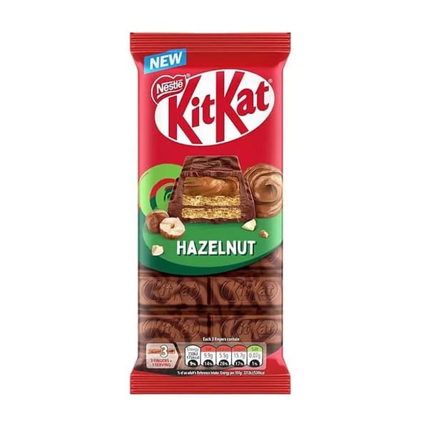 شکلات تخته ای کیت کت نستله Nestle kitkat مدل فندوقی Hazelnut