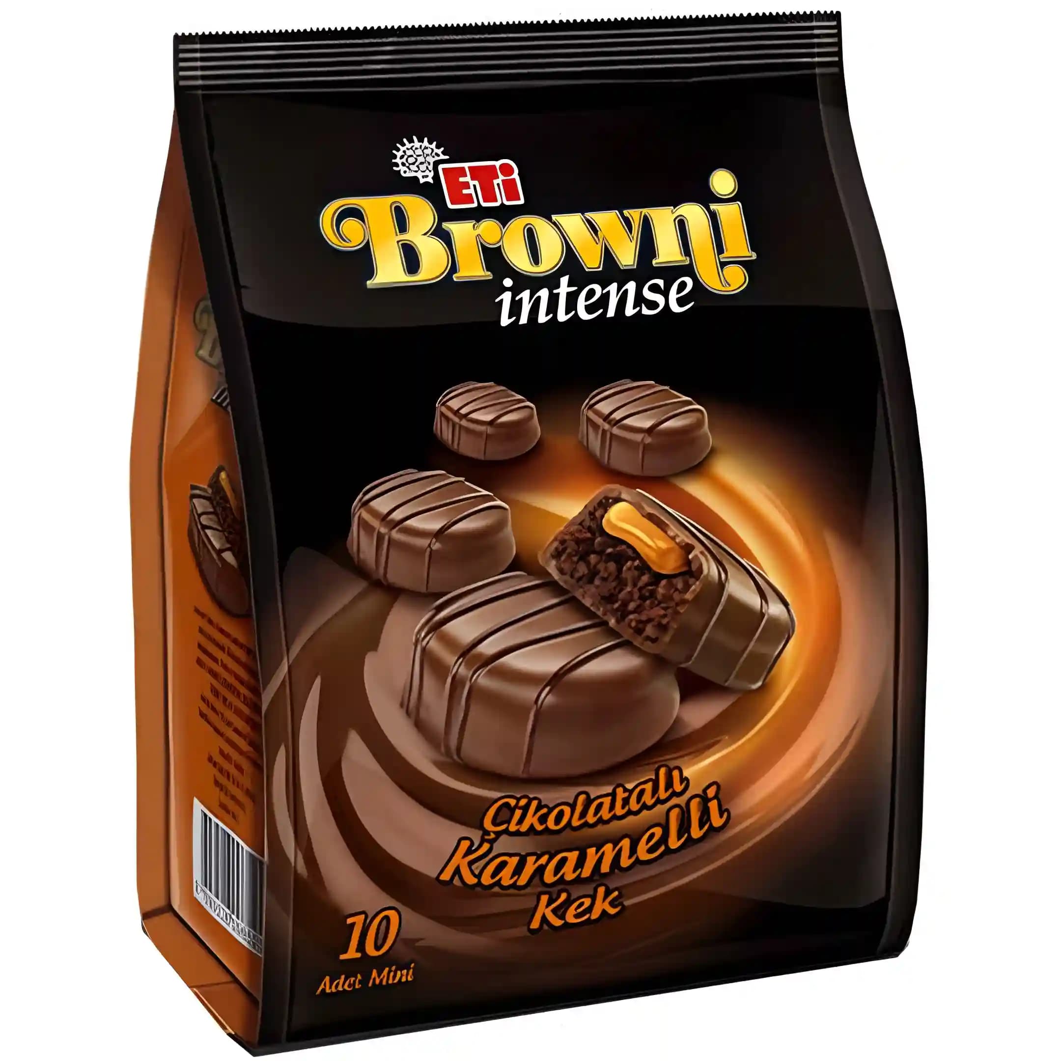 کیک براونی اینتنس اتی Eti Browni Intense با مغز کرم کارامل و شکلات — تصویر ۲