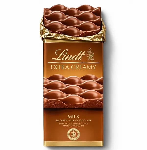 شکلات تابلت اکسترا کرمی شیری لینت 80 گرم | Lindt Milk — تصویر ۳