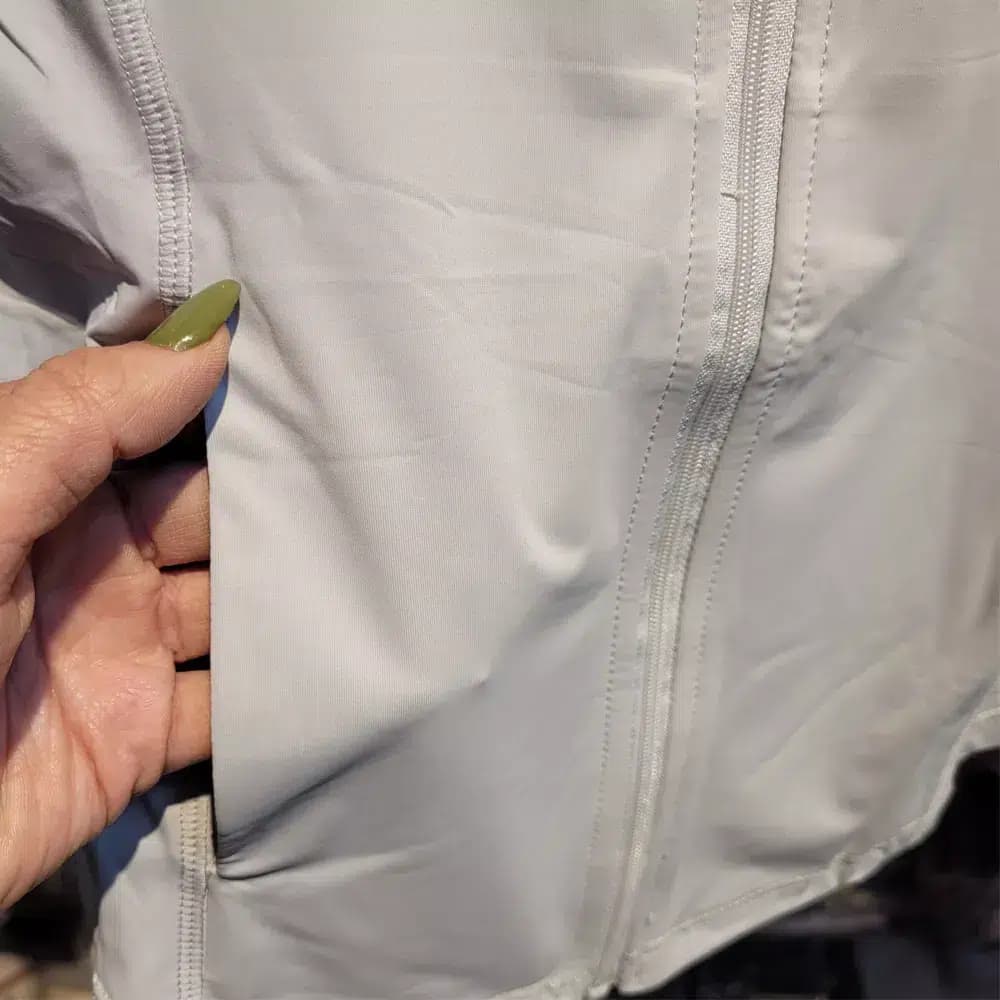 سویشرت اسپندکس تمام زیپ فینگردار — تصویر ۳