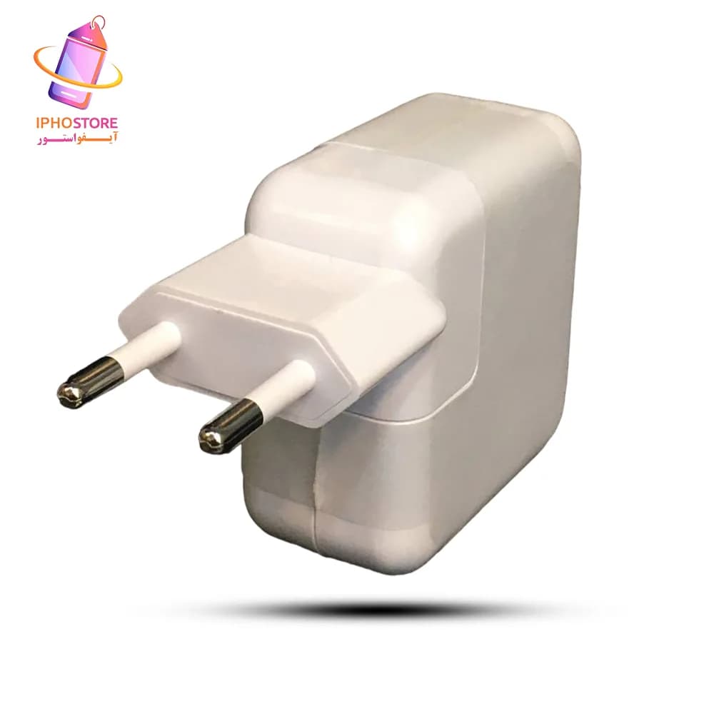 آداپتور شارژ آیفون 35 وات اپل | دو پورت USB-C | اصل — تصویر ۱۱
