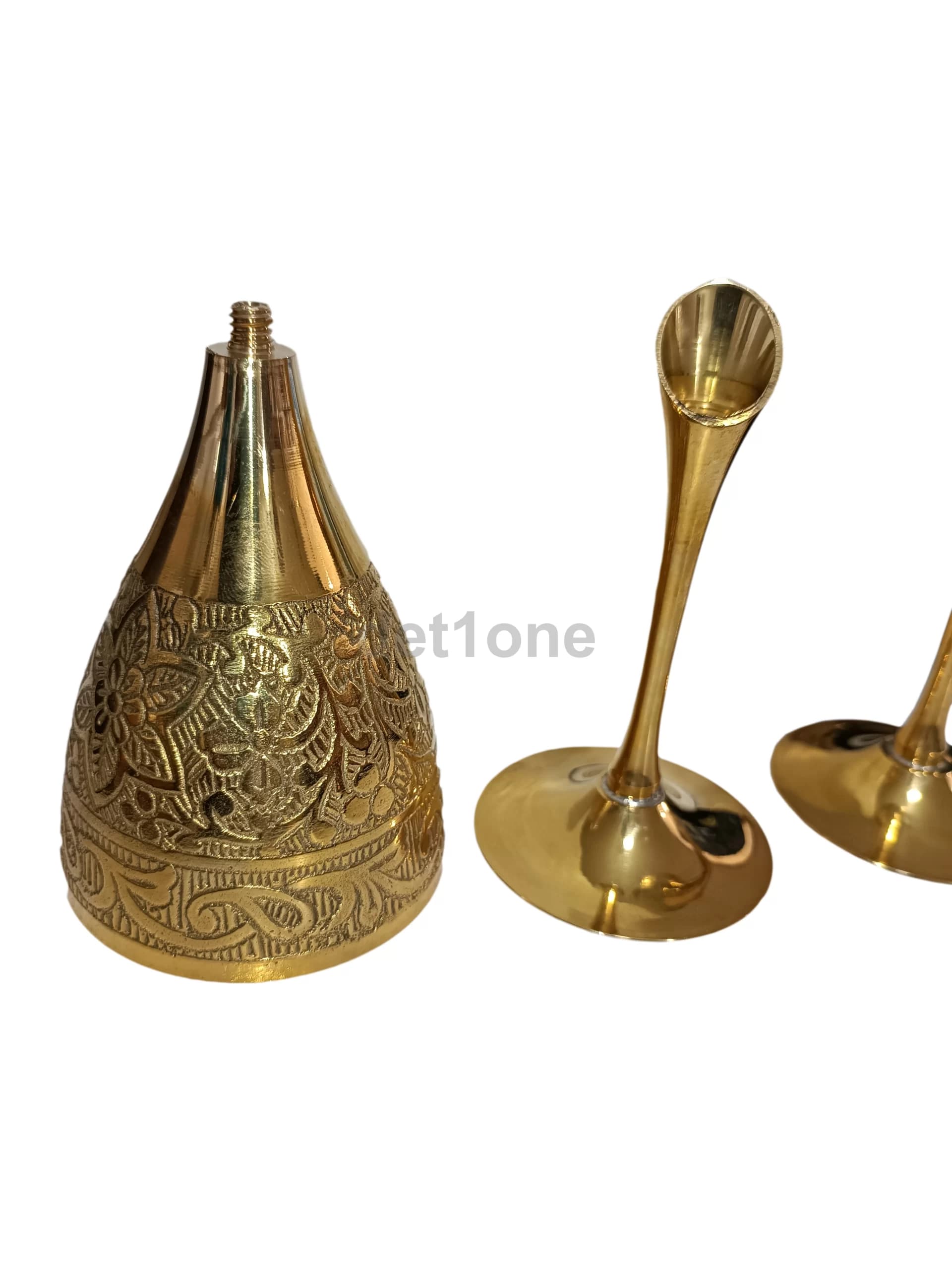 گیلاس خوری برنزی هندی جفتی طرح 2 — تصویر ۱۱