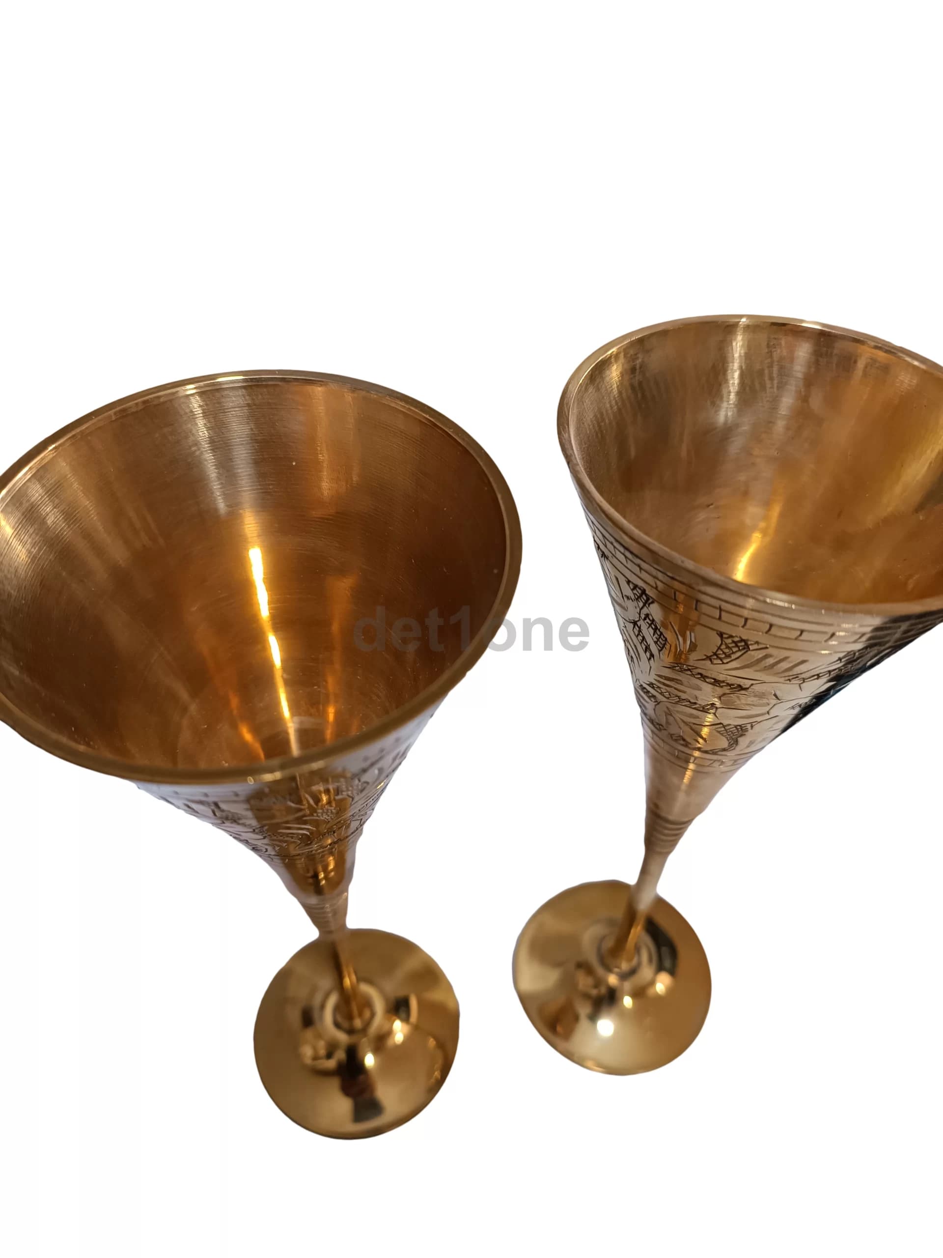 گیلاس خوری برنزی هندی جفتی طرح 1 — تصویر ۸