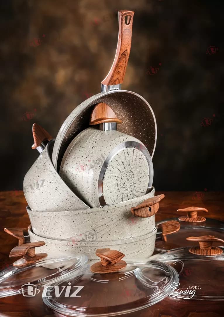 سرویس قابلمه 9 پارچه eviz طرح swing — تصویر ۶