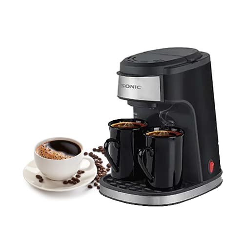 قهوه ساز دو فنجان گوسونیک مدل GCM-858 — تصویر ۲