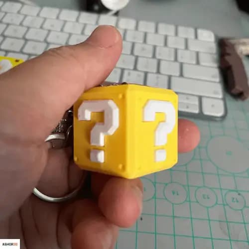 جاکلیدی طرح question block | پرینت ۳ بعدی Ashor3D — تصویر ۳