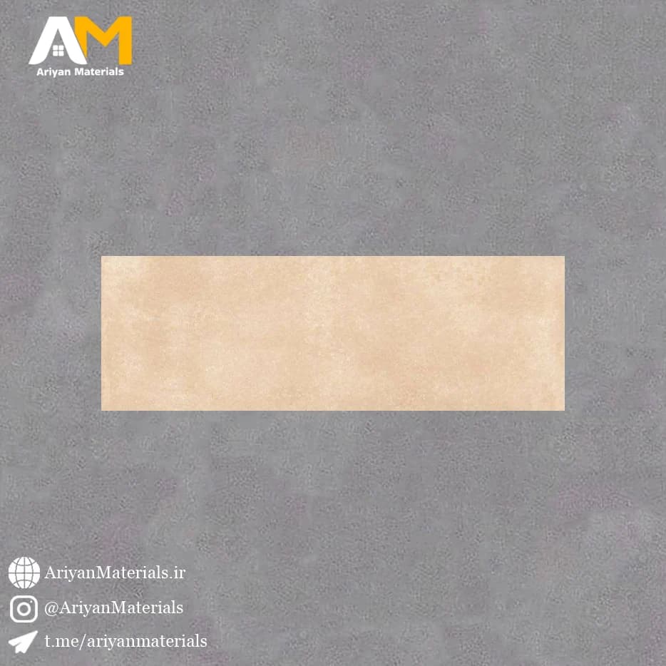 سرامیک دیواری طرح سمنت کرم ماهرخ 90×30 — تصویر ۲