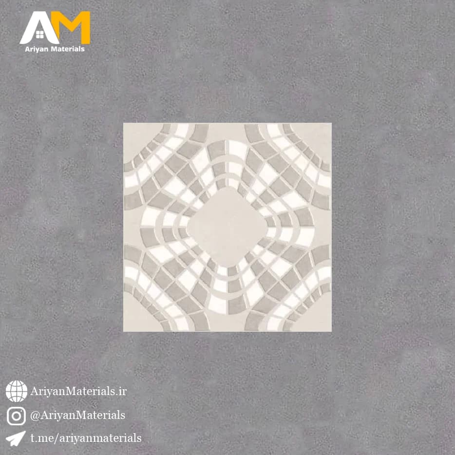سرامیک کف طرح سنگواره تیره 1 فیس — تصویر ۲