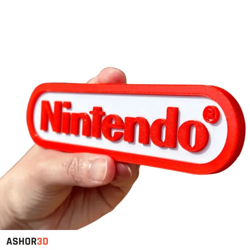 استند دکوری طرح لوگو Nintendo | پرینت سه بعدی PLA — تصویر ۲