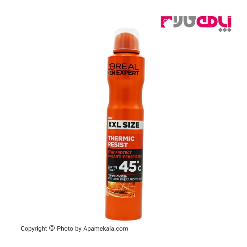 اسپری ضد تعریق Loreal لورال مردانه مدل Thermic resist حجم 300 میل — تصویر ۲