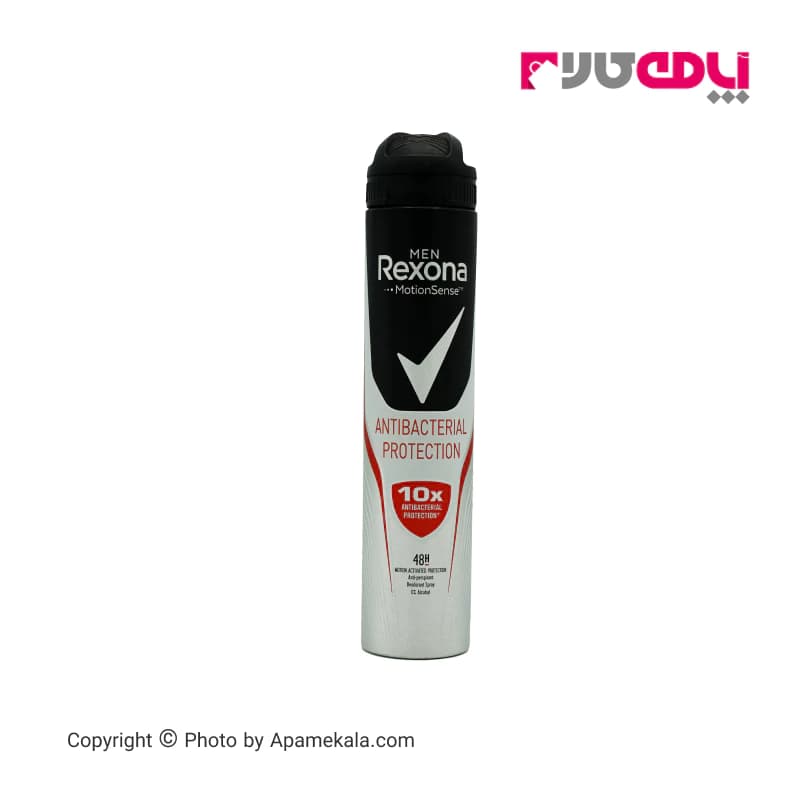 اسپری ضد تعریق مردانه رکسونا مدل Antibacterial protection حجم 150 میل