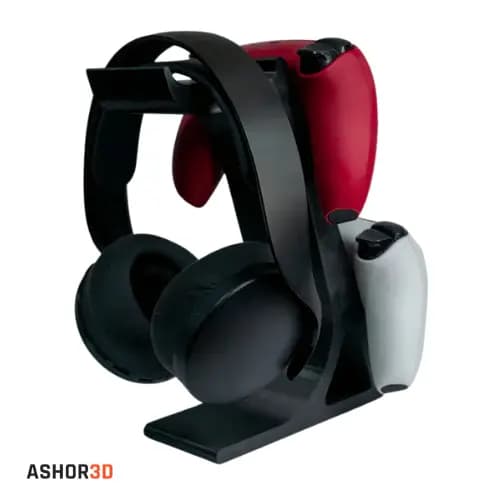 پایه نگهدارنده دو دسته و هدفون PS4، PS5 و Xbox — تصویر ۳