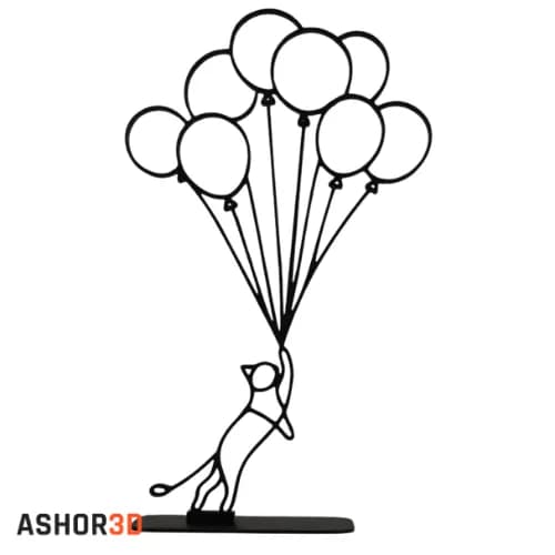 استند دکوری Cat With Balooons — تصویر ۲