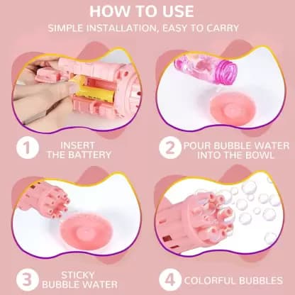 تفنگ حباب ساز BUBBLE GUN — تصویر ۴