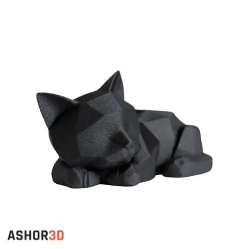 دکوری طرح گربه Cute Sleeping Low Poly Kitten — تصویر ۲